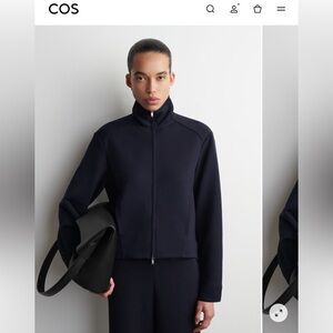NWOT COS Zip-Up Scuba Track Jacket